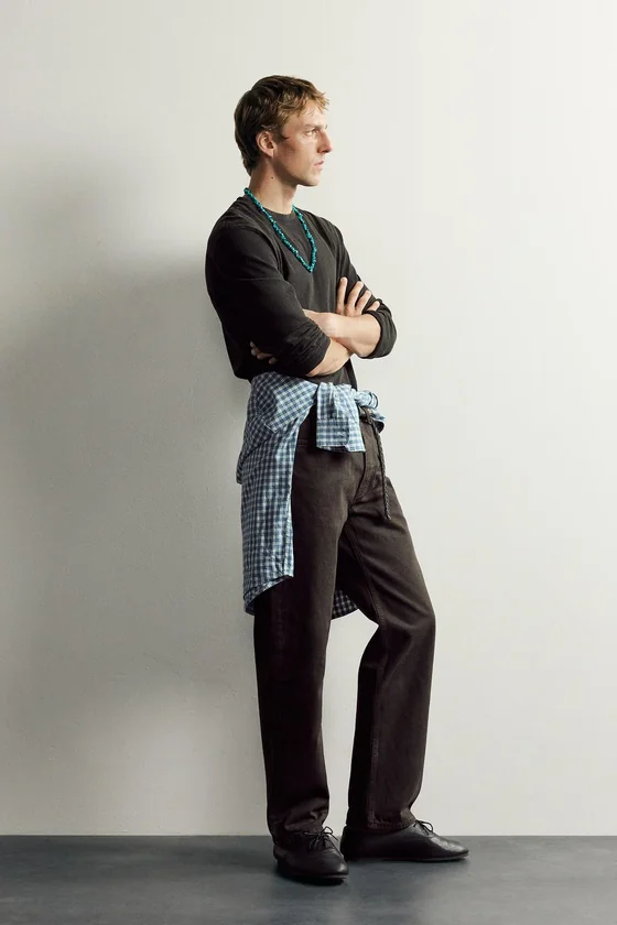 ФУТБОЛКА С ДЛИННЫМИ РУКАВАМИ AARON LEVINE X ZARA