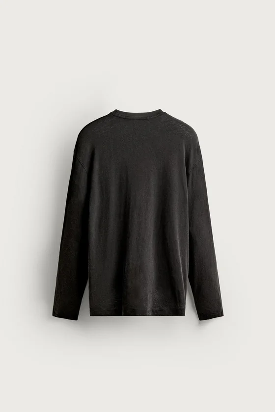 ФУТБОЛКА С ДЛИННЫМИ РУКАВАМИ AARON LEVINE X ZARA