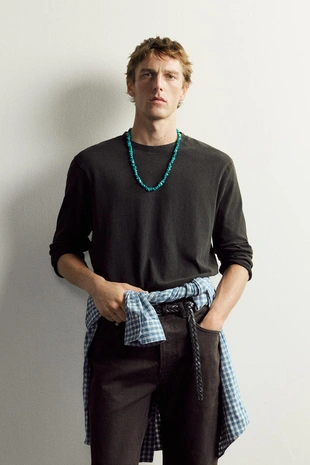 Футболка с длинными рукавами Aaron Levine X Zara- Заказать в России