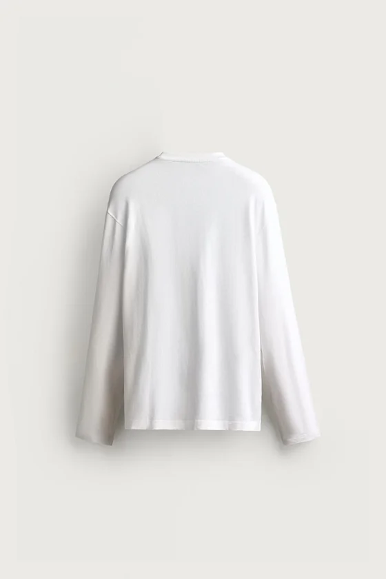 ФУТБОЛКА С ДЛИННЫМИ РУКАВАМИ AARON LEVINE X ZARA