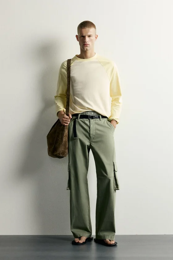 ФУТБОЛКА RELAXED FIT В СТИЛЕ КОЛОР-БЛОК