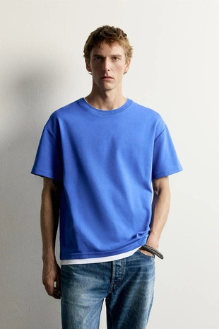 Футболка Relaxed Fit с контрастными деталями