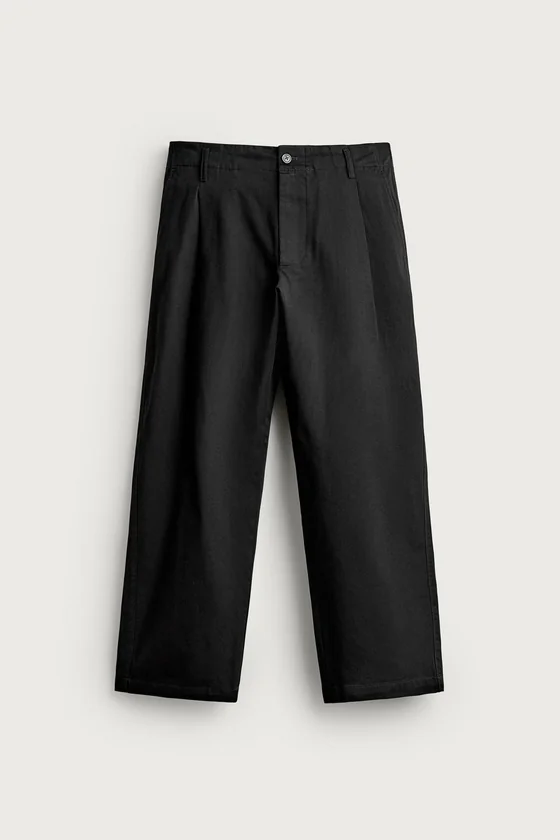 БРЮКИ ЧИНОС RELAXED FIT СО СКЛАДКАМИ