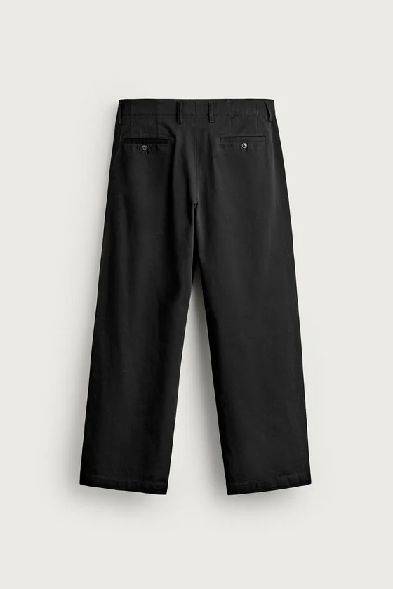 БРЮКИ ЧИНОС RELAXED FIT СО СКЛАДКАМИ