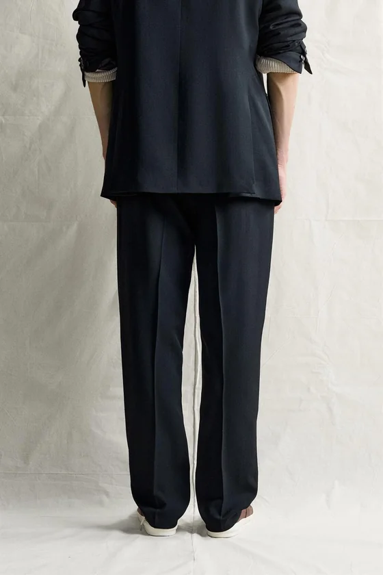 ШЕРСТЯНЫЕ КОСТЮМНЫЕ БРЮКИ REGULAR FIT