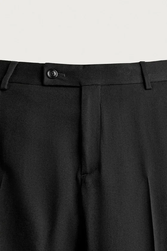 ШЕРСТЯНЫЕ КОСТЮМНЫЕ БРЮКИ REGULAR FIT