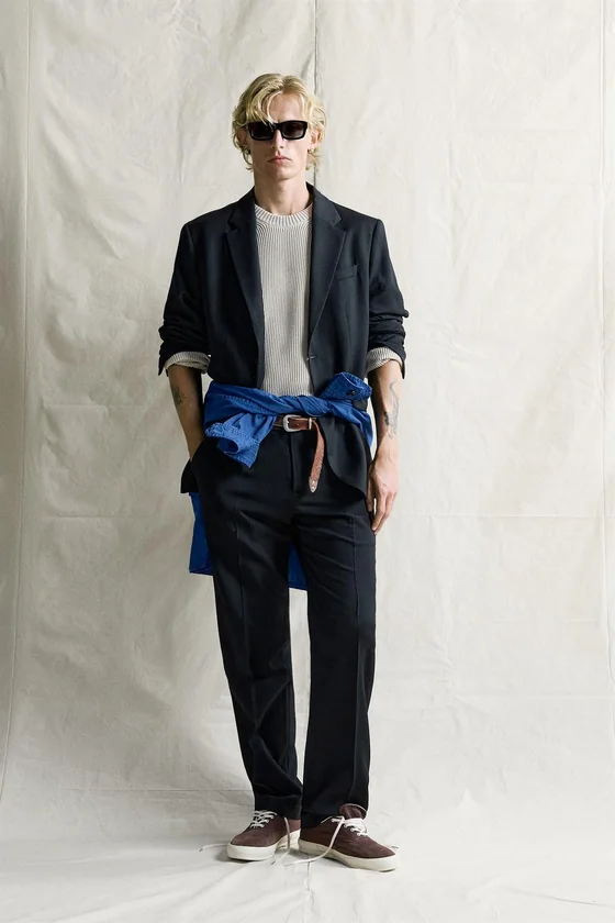 ШЕРСТЯНЫЕ КОСТЮМНЫЕ БРЮКИ REGULAR FIT