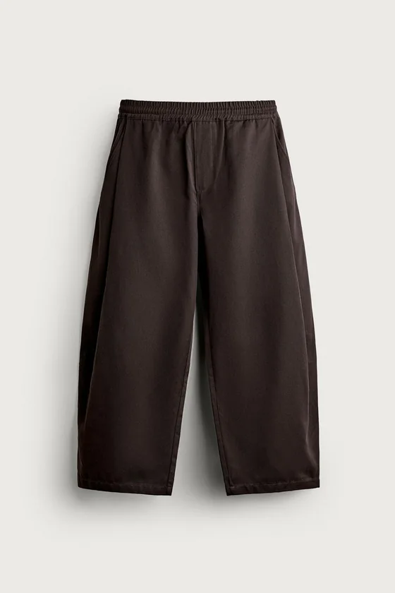 БРЮКИ BALLOON FIT С БОКОВЫМИ ЗАЩИПАМИ