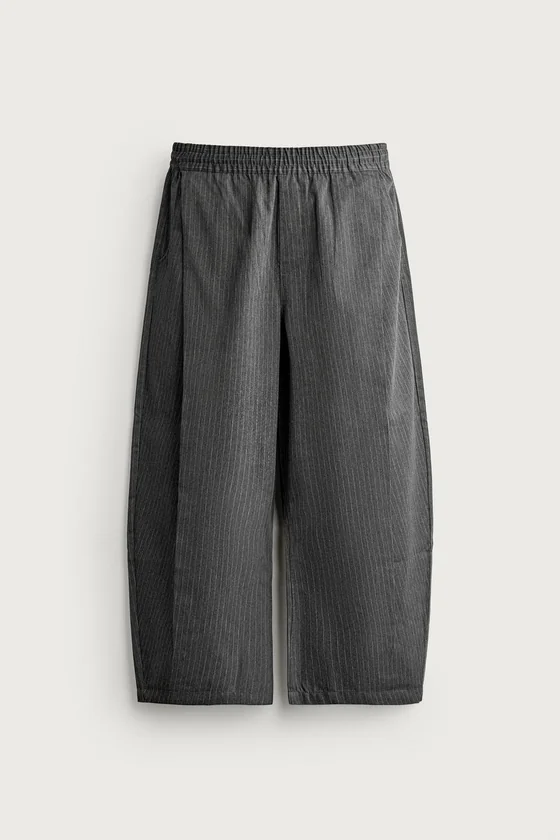 БРЮКИ BALLOON FIT С БОКОВЫМИ ЗАЩИПАМИ