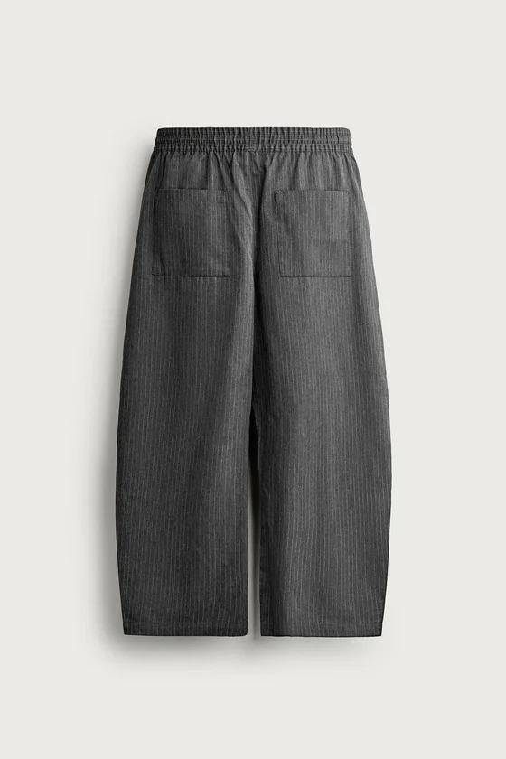 БРЮКИ BALLOON FIT С БОКОВЫМИ ЗАЩИПАМИ