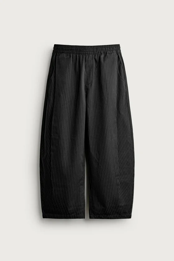 БРЮКИ BALLOON FIT С БОКОВЫМИ ЗАЩИПАМИ