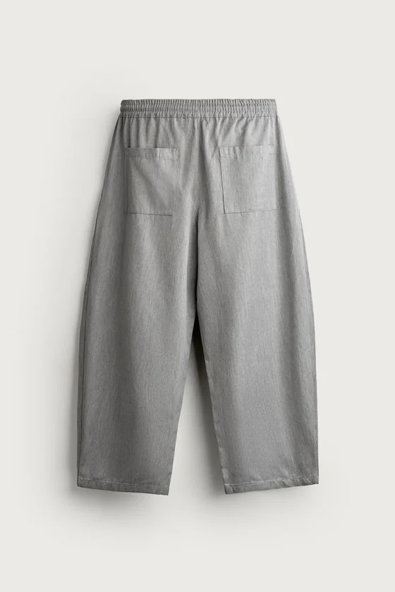 БРЮКИ BALLOON FIT С БОКОВЫМИ ЗАЩИПАМИ