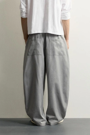 Брюки Balloon Fit с боковыми защипами