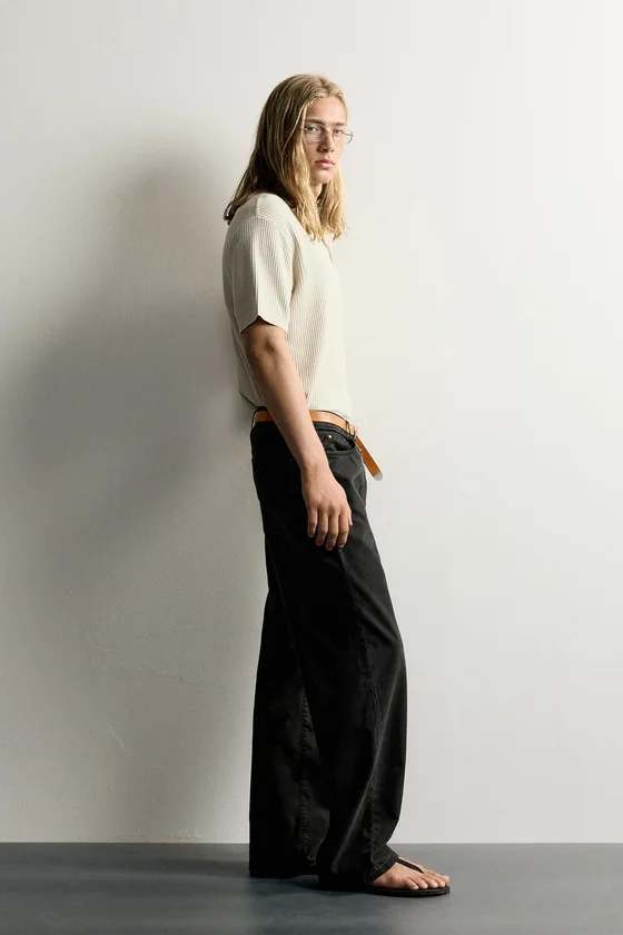 БРЮКИ STRAIGHT FIT ИЗ ЛИОЦЕЛЛА И ХЛОПКА
