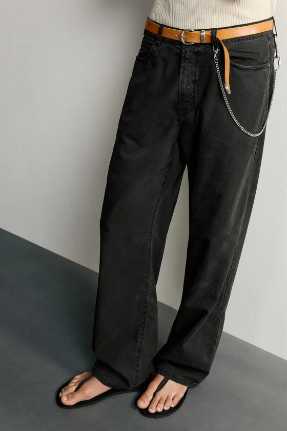 БРЮКИ STRAIGHT FIT ИЗ ЛИОЦЕЛЛА И ХЛОПКА