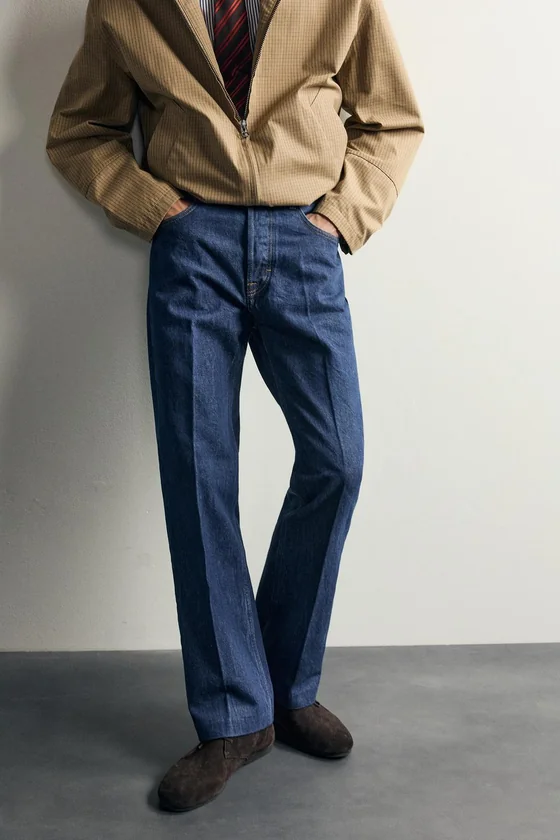 ДЖИНСЫ BOOTCUT СО СТРЕЛКАМИ AARON LEVINE X ZARA