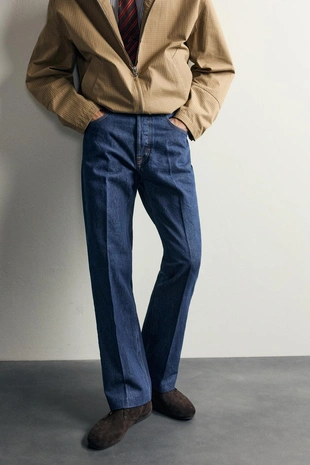 Джинсы Bootcut со стрелками Aaron Levine X Zara- Заказать в России