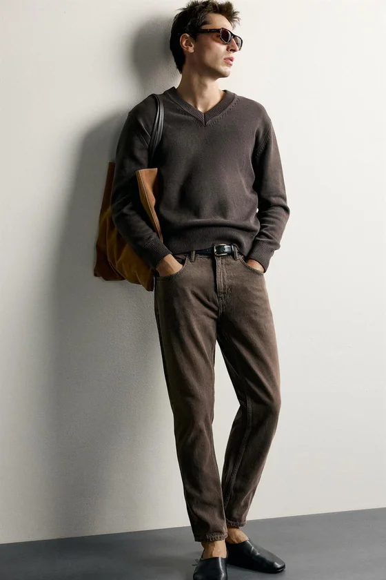 УКОРОЧЕННЫЕ ДЖИНСЫ SLIM FIT