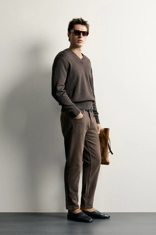 Укороченные джинсы Slim Fit