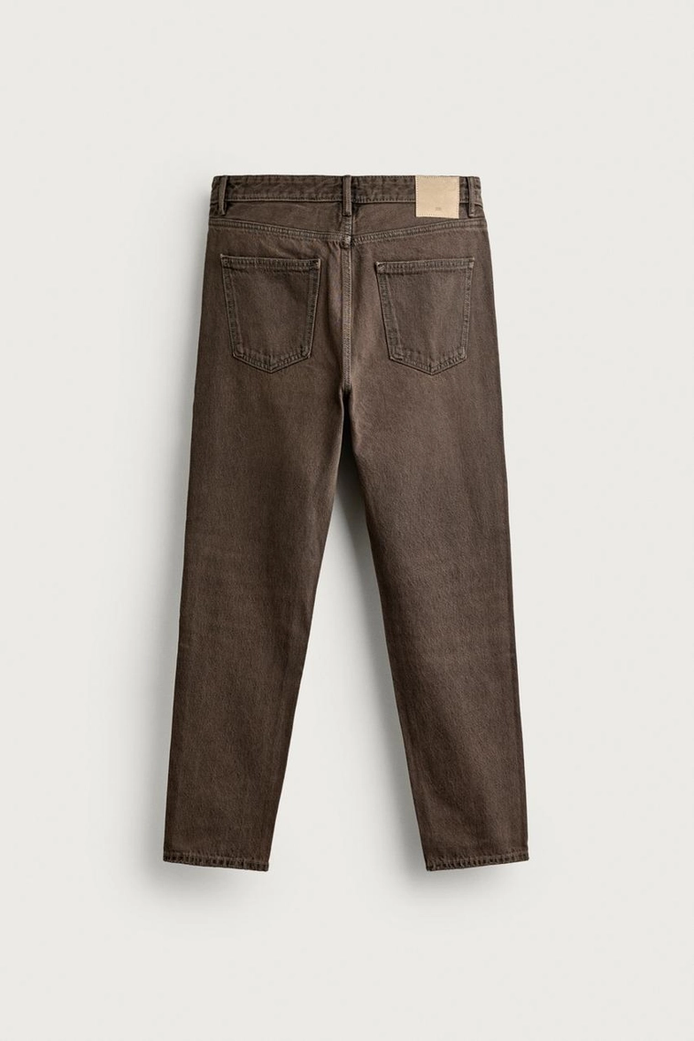 Укороченные джинсы слим фит