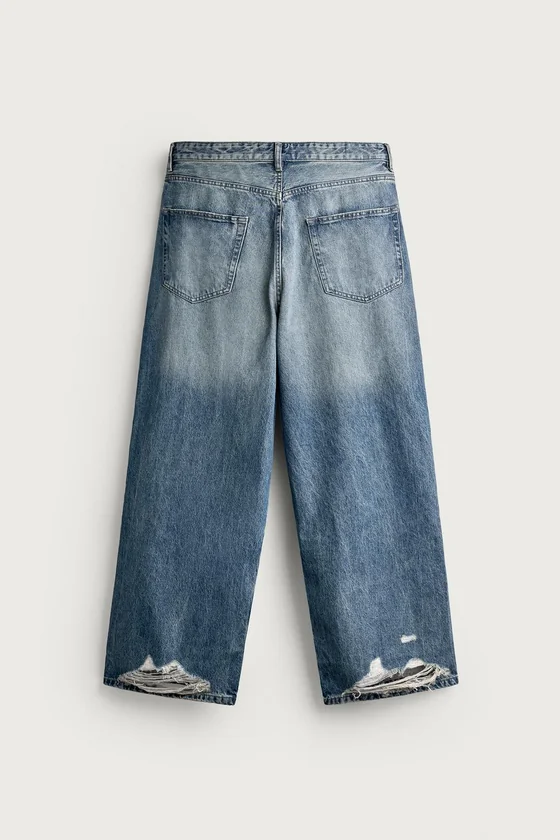 ДЖИНСЫ BAGGY С РАЗРЕЗАМИ