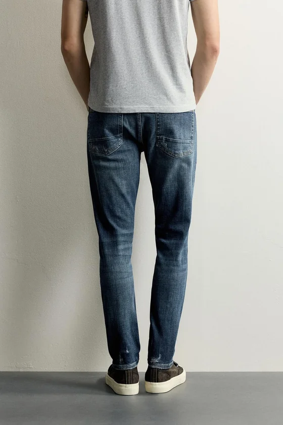 ДЖИНСЫ SKINNY FIT С РАЗРЕЗАМИ