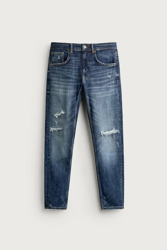 ДЖИНСЫ SKINNY FIT С РАЗРЕЗАМИ