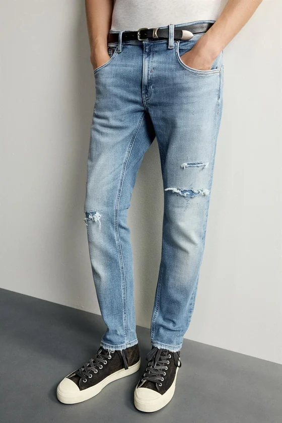 ДЖИНСЫ SKINNY С РАЗРЕЗАМИ