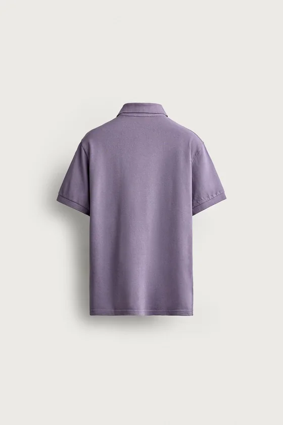 ПОЛО REGULAR FIT ИЗ ТКАНИ ПИКЕ С ЭФФЕКТОМ СТИРКИ