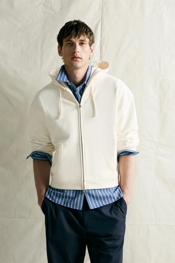 ХУДИ КЛАССИЧЕСКОГО КРОЯ С МОЛНИЕЙ