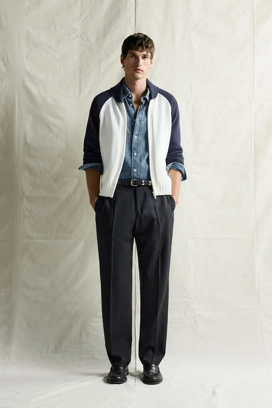 КАРДИГАН RELAXED FIT В СТИЛЕ COLOR BLOCK