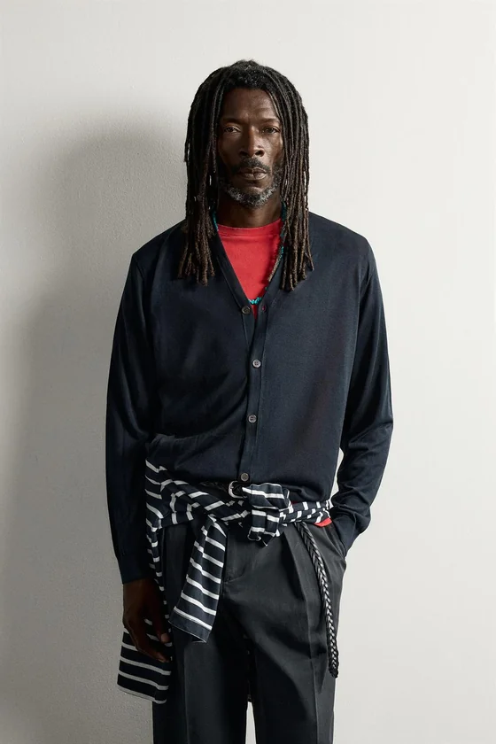 ЛЕГКИЙ КАРДИГАН ИЗ 100% ШЕЛКА AARON LEVINE X ZARA