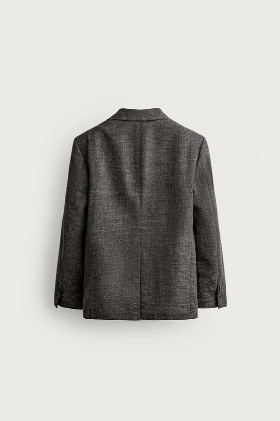 КОСТЮМНЫЙ БЛЕЙЗЕР ИЗ ШЕРСТИ И ЛЬНА AARON LEVINE X ZARA