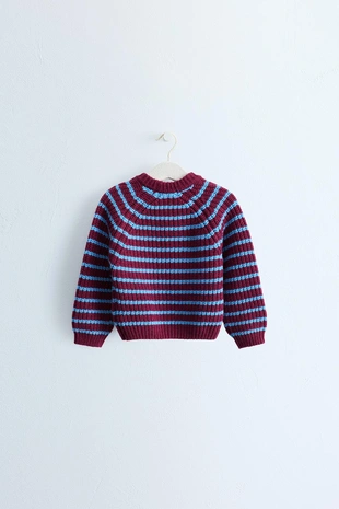 Zara Timeless — полосатый свитер из хлопка и шерсти- Заказать в России