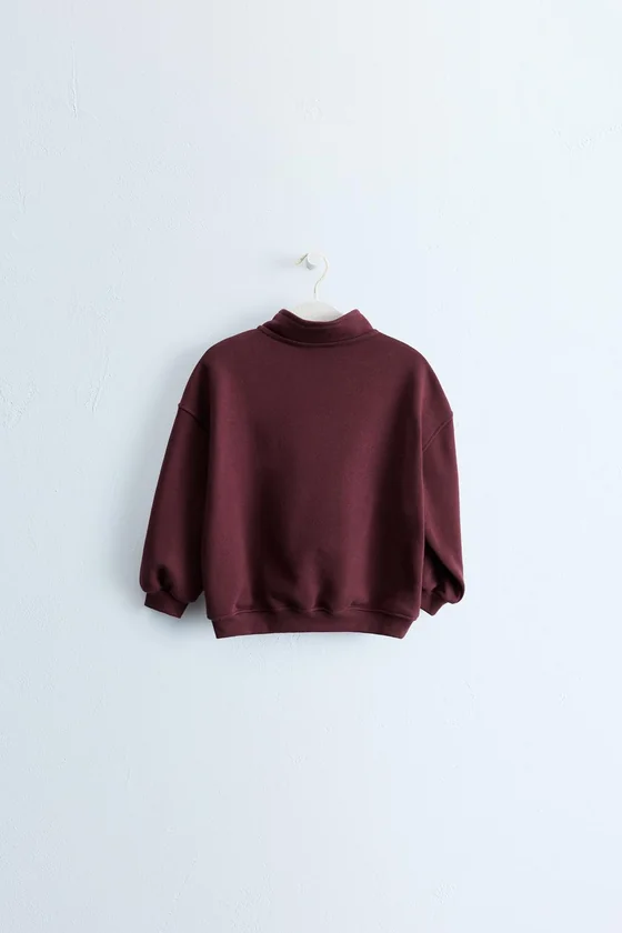 ZARA TIMELESS - ОДНОТОННАЯ ТОЛСТОВКА НА МОЛНИИ