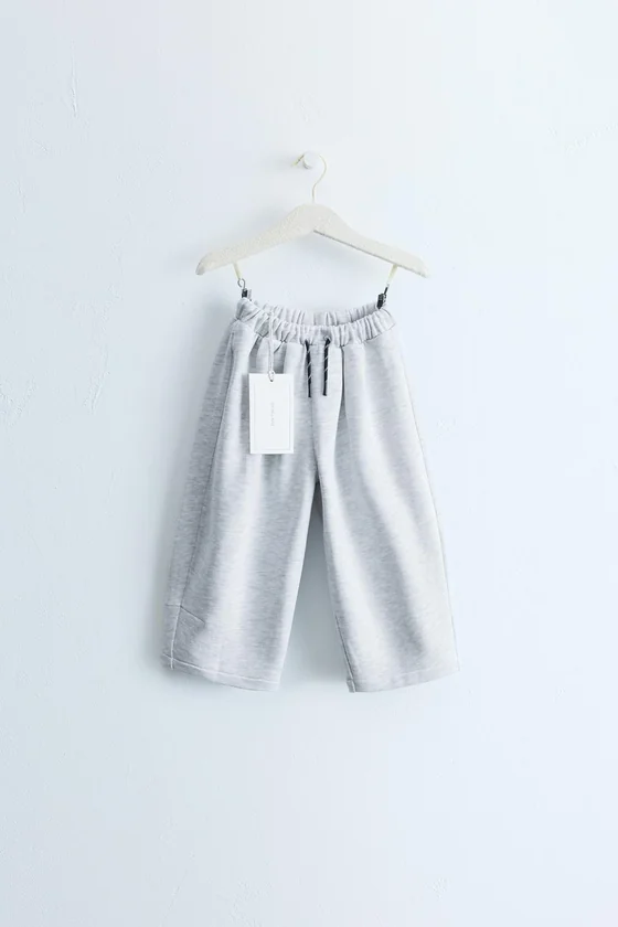 ZARA TIMELESS - БРЮКИ ИЗ ТРИКОТАЖА СО ШНУРКАМИ