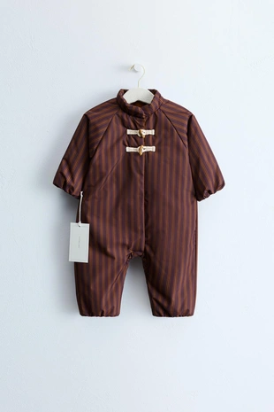 Zara Timeless — нейлоновый комбинезон в полоску со съемным капюшоном- Заказать в России