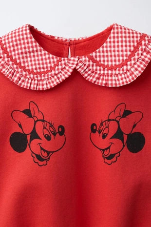 Толстовка с воротником в клетку виши Minnie Mouse © Disney- Заказать в России