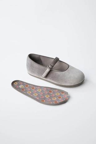 Бархатистые балетки Barefoot- Заказать в России