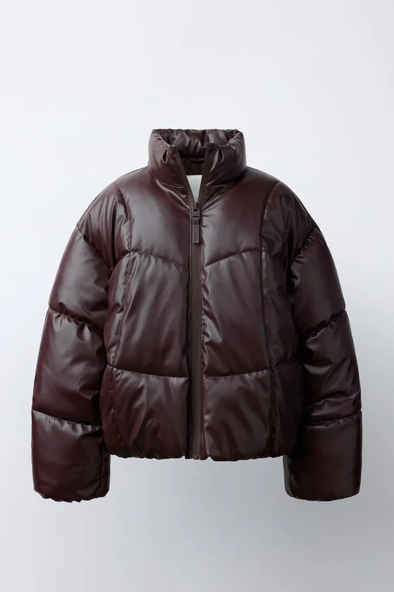 СТЕГАНАЯ БЛЕСТЯЩАЯ КУРТКА WATER REPELLENT