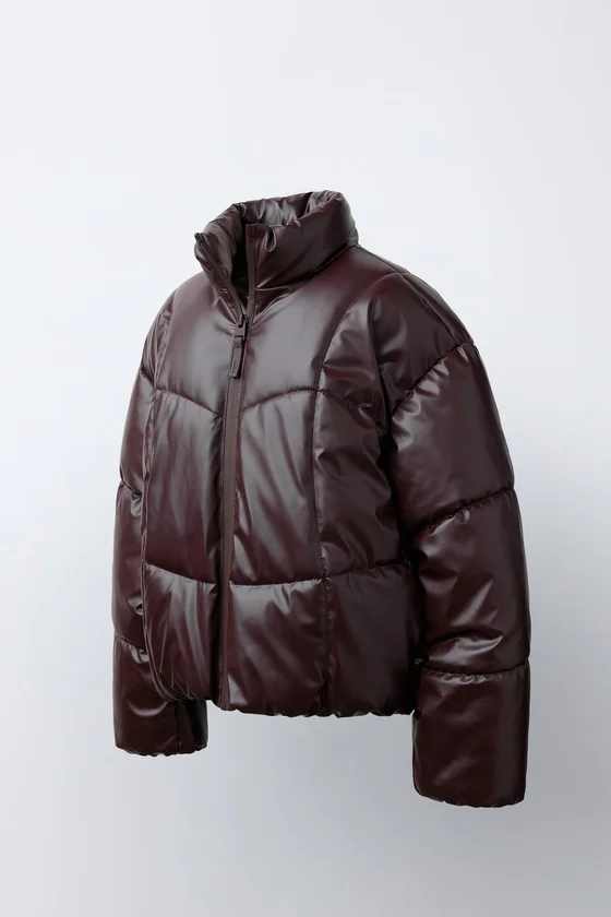 СТЕГАНАЯ БЛЕСТЯЩАЯ КУРТКА WATER REPELLENT