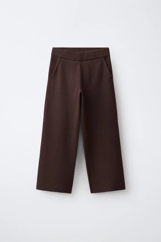 ТРИКОТАЖНЫЕ БРЮКИ WIDE-LEG