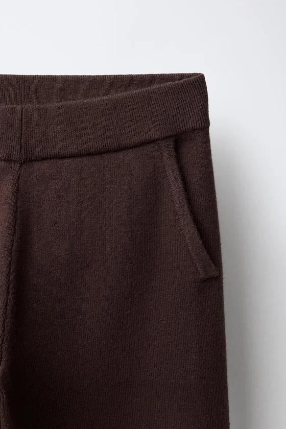 ТРИКОТАЖНЫЕ БРЮКИ WIDE-LEG