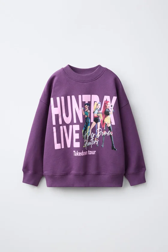 ТОЛСТОВКА С ПРИНТОМ KPOP DEMON HUNTERS™ NETFLIX ©