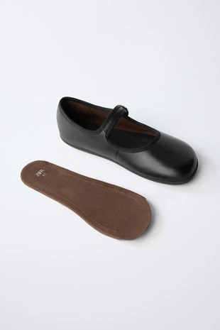 Кожаные балетки Barefoot- Заказать в России