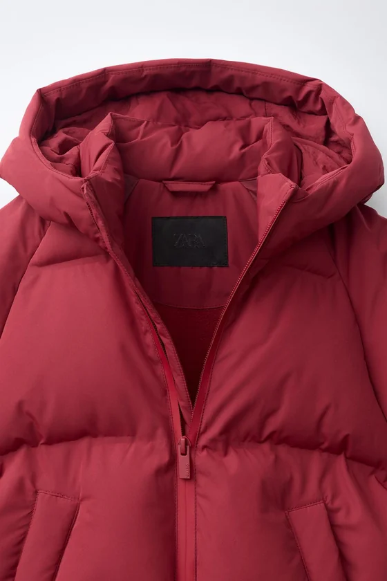 СТЕГАНАЯ КУРТКА С КАПЮШОНОМ WATER REPELLENT