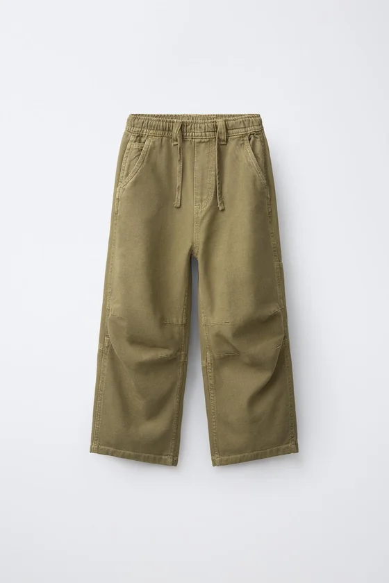 БРЮКИ WIDE LEG ИЗ КАНВАСА