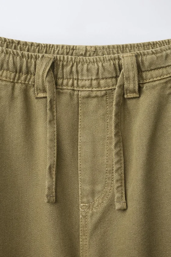 БРЮКИ WIDE LEG ИЗ КАНВАСА