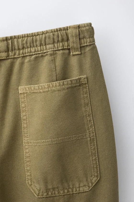 БРЮКИ WIDE LEG ИЗ КАНВАСА