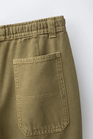 Брюки Wide Leg из канваса- Заказать в России